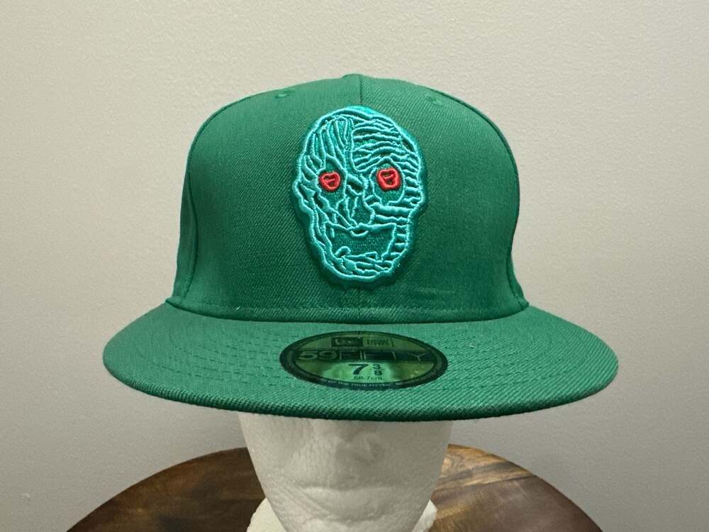 Icecream x New Era 59FIFTY Green Skull Fitted Hat Size 7 3/8 -71/8 -71-4